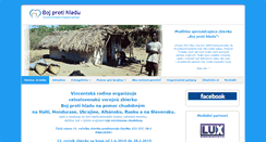 Desktop Screenshot of bojprotihladu.sk